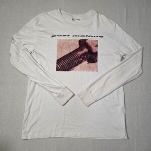 Post Malone Posty Co. Bolt Long Sleeve T-Shirt Mens Size Large Beige / Tan
